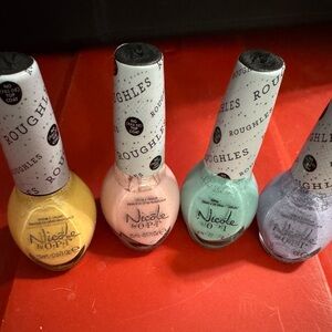 4 piece Nicole by OPI roughles collection Nail Polish lot